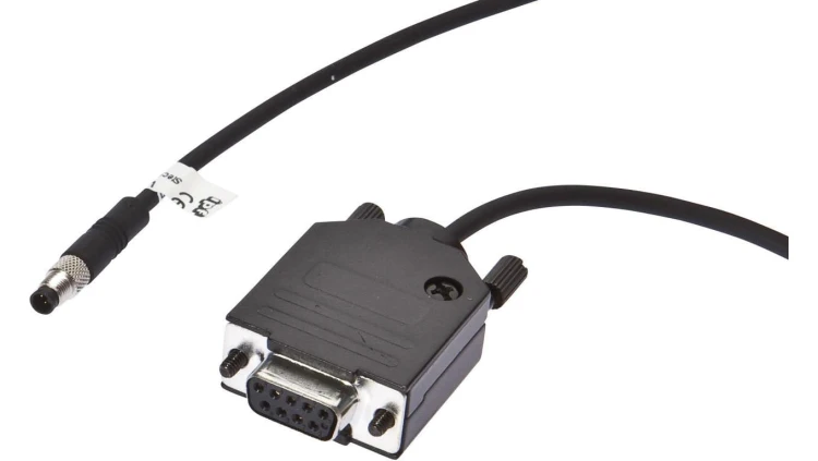 Kabel połączeniowy RS232/Sub-D, 2 m, M5 męski (złącze lub) prosty, D-Sub męski (złącze) 9-PIN VK207F44