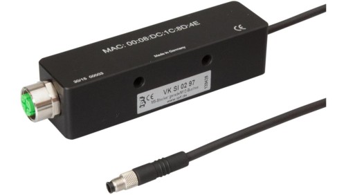 Kabel połączeniowy RS232/Ethernet, 0,5 m, M5 męski (złącze) 4-PINowy prosty, M12 męski (złącze) VKSI0297