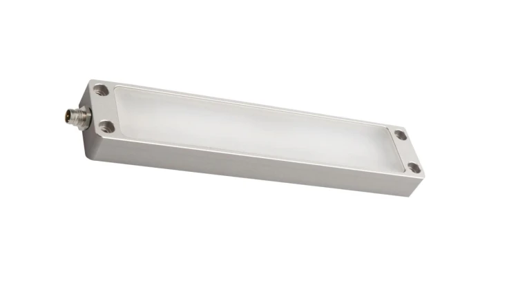 Oświetlenie maszynowe LED, 14x155x32mm, światło białe, 8W, 1400lx, 5000K, 22-28VDC, złącze M8 3-PIN EM900171