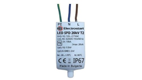 Układ przeciwprzepięciowy LED SPD 20kA 10kV T2 941020020000320 ELECTROSTART
