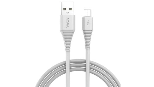 Kabel USB - micro USB 1m biały VA0055 Vayox