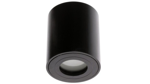 Oprawa Natynkowa HALOGENOWA Wodoodporna Aluminiowa SPOT TUBA 95mm IP44 Czarna AQUARIUS ROUND Kobi