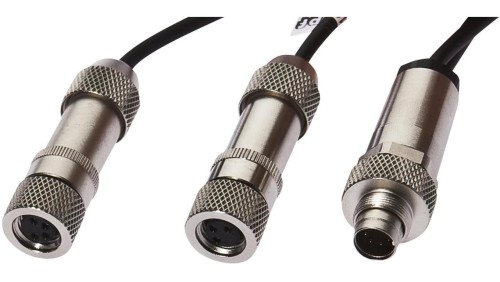 Kabel połączeniowy Y, 1 m, 2x żeński M8 (gniazdo) prosty, męski Binder (złącze) 7-PINowy prosty VK10A394