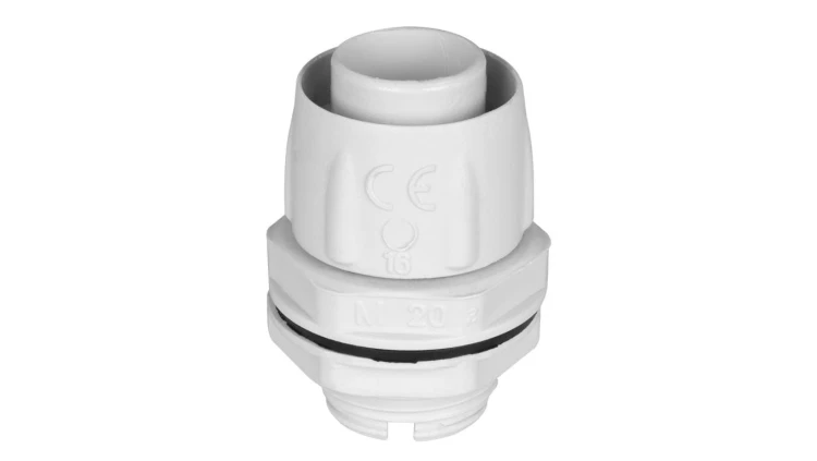 Dławik do rury elastycznej szary GUS fi: 12mm IP65