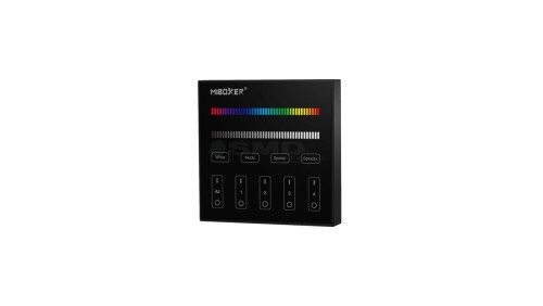 Panel MiLight 4strefy RGBW czarny bat sterownik B3B