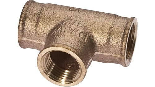 Akcesoria przepływowe, trójnik, czerwone żeliwo Rotguss AS000002