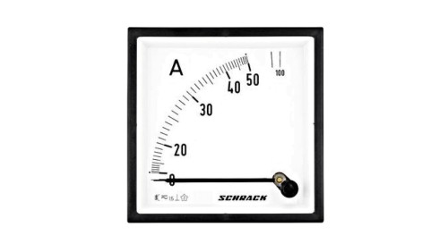 Amperomierz 96x96mm, 50A AC, pomiar bezpośredni