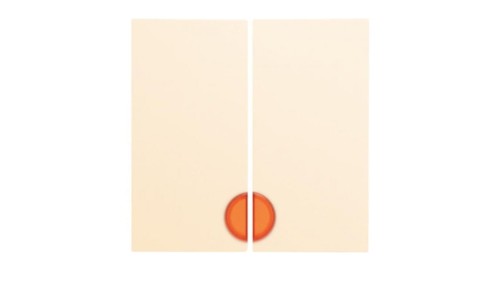 BERKER one.platform B.Kwadrat Klawisz podwójny podśw. kremowy 5316278992