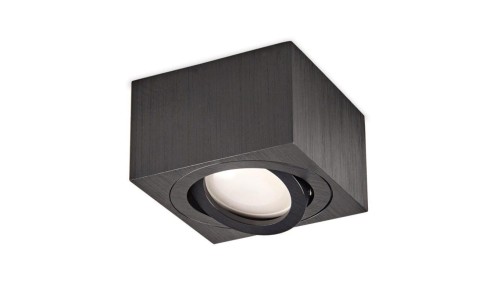 Oprawa Natynkowa HALOGENOWA SPOT 50mm Czarna Kwadratowa Ruchoma OH37S Kobi