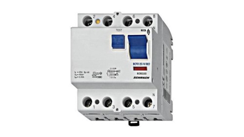 Wyłącznik różnicowoprądowy 63A/3+n/100mA/typ AC,vsfI,10kA Seria BC
