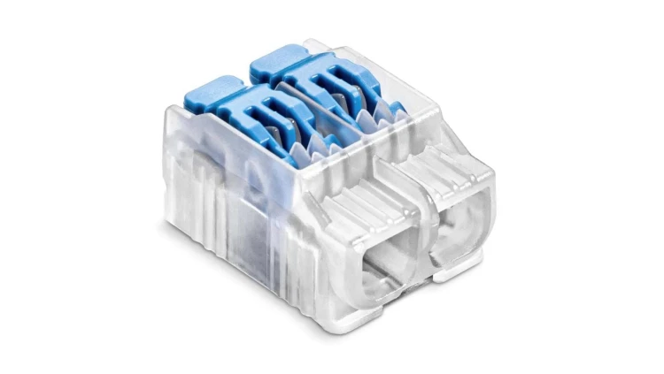 Szybkozłączka SCL2 B10 IDEALNA z dźwignią do linek i drutów 2-torowa 4mm² 32A 450V 88001303 /10 szt./