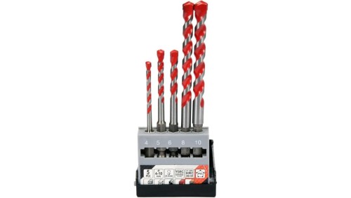 Zestaw wierteł uniwersalnych 5szt. 4-10mm hex