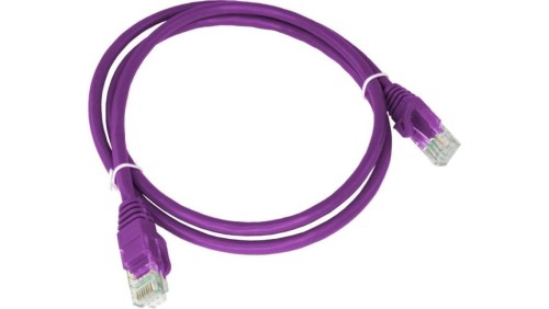 Patch-cord U/UTP kat.6A LSOH fioletowy 2m ALANTEC