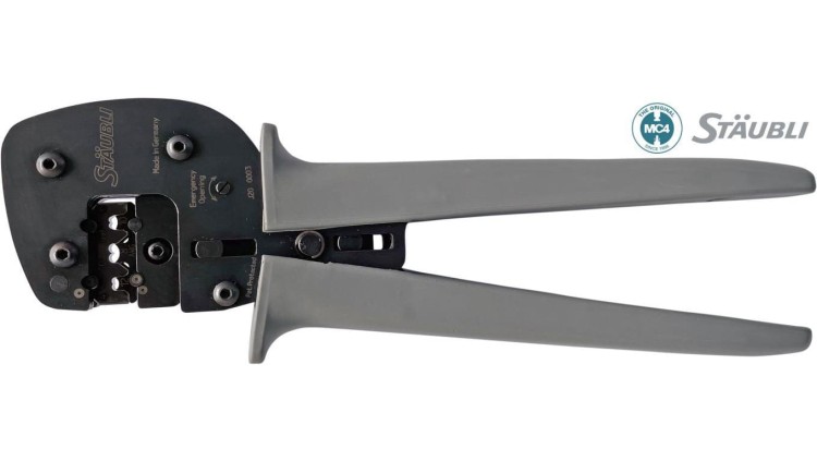 Zaciskarka, złącze MC4 z pozycjonerem Staubli (Multicontact)