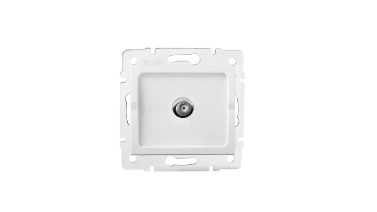 Kanlux Mowion LOGI 02-1301-002 białe Gniazdo antenowe typu F
