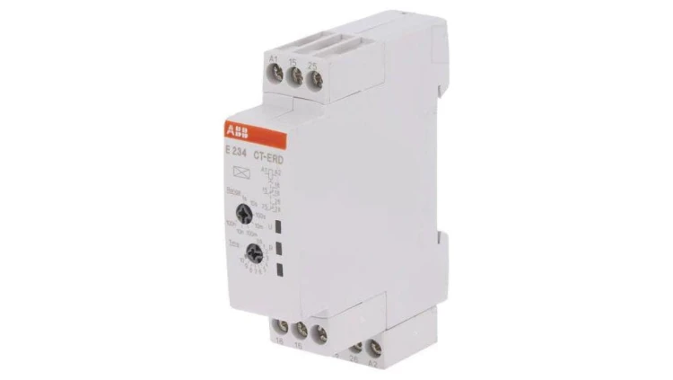 Przekaźnik czasowy 0,05s÷100h DPDT 250VAC/5A Uzas: 24÷240VAC 1SVR500100R0100