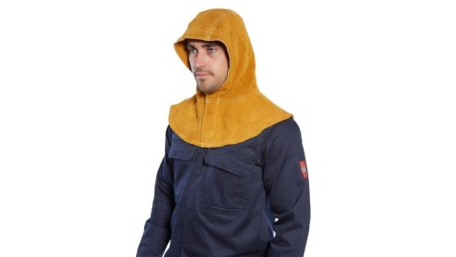 SKÓRZANY OCHRONNIK/KAPTUR DLA SPAWACZA