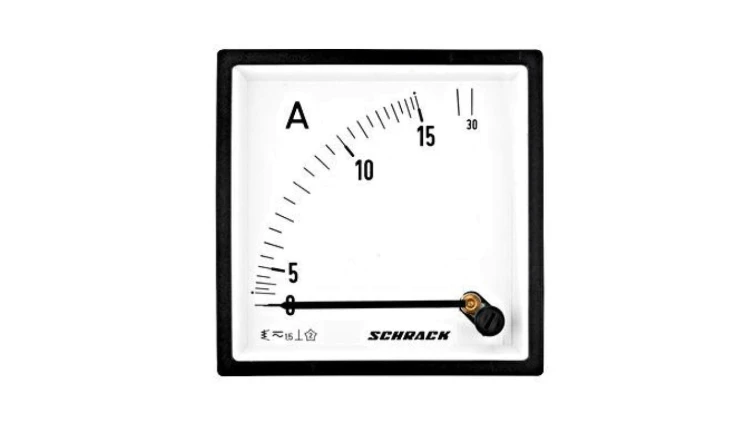 Amperomierz 96x96mm, 15A AC, pomiar bezpośredni