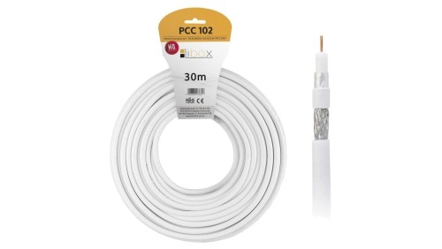 Kabel koncentryczny RG6U 30M LIBOX PCC102-30