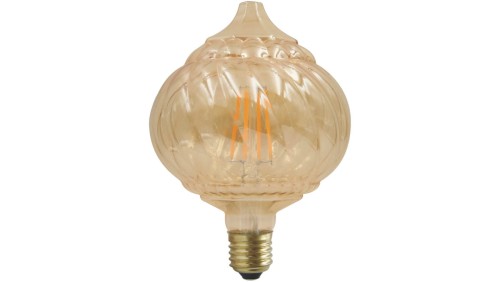 Żarówka LED E27 BC125 450lm 4W 2700K Ciepła 320 Filament GOLDLUX (Polux) Vintage Amber Dekoracyjna