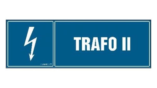 ZNAK - HH039 Trafo II 15 x 5 cm PN - Płyta 1mm