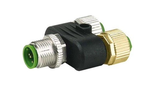 Trójnik M12 męskie, M12 żeńskie x2 kod A-DeviceNet / CANopen 7000-41141-0000000
