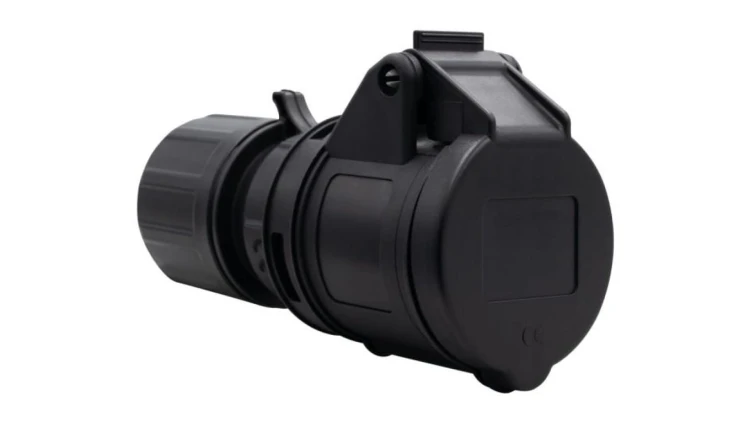 Gniazdo przenośne 16A 3P 200V-250V /FE/ IP44 czarne