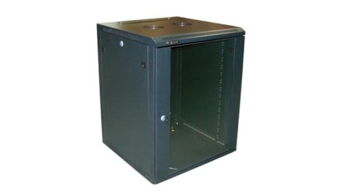 Szafa 19 wisząca ZETA 15U 600x600 RAL9004 szkło do montażu