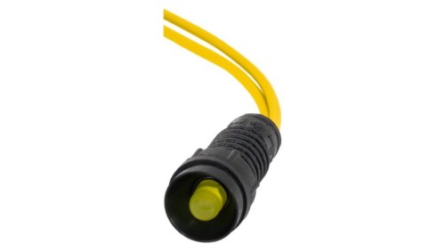 Kontrolka diodowa fi 5mm, 24V żółta/yellow