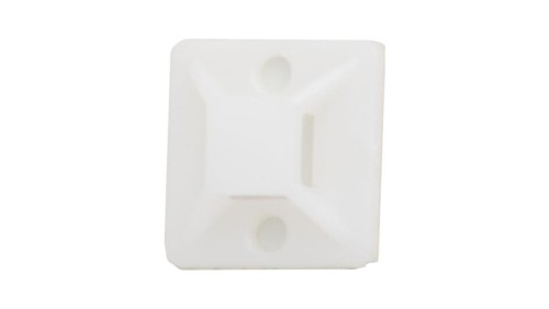 Element mocujący opaski 19x19 mm biały - op. 100szt.