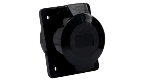 Gniazdo siłowe tablicowe skośne 32A 5p /FE/ czarne