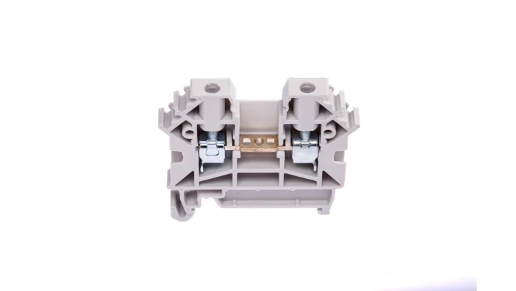 Złączka szynowa 2-przewodowa 4mm2 szary V0 ZUG-4 A11-A238