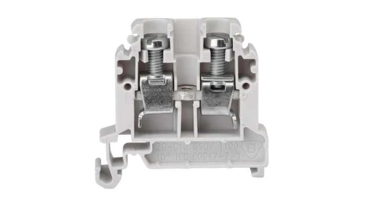 Złączka szynowa 2-przewodowa 10 mm2 szary ZG-G10 A11-8308