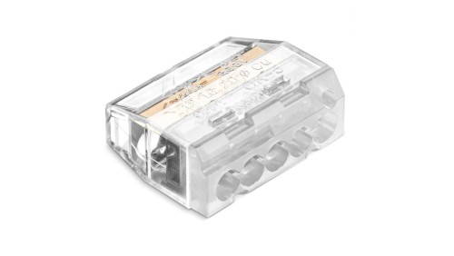 Szybkozłączka SCP5 IDEALNA wtykowa do drutów i wielodrutów 5-torowa 4mm² 24A 450V 88000002S /50szt./