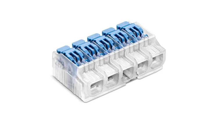 Szybkozłączka SCL5 IDEALNA z dźwignią do linek i drutów 5-torowa 4mm² 32A 450V 88000323S /30szt./