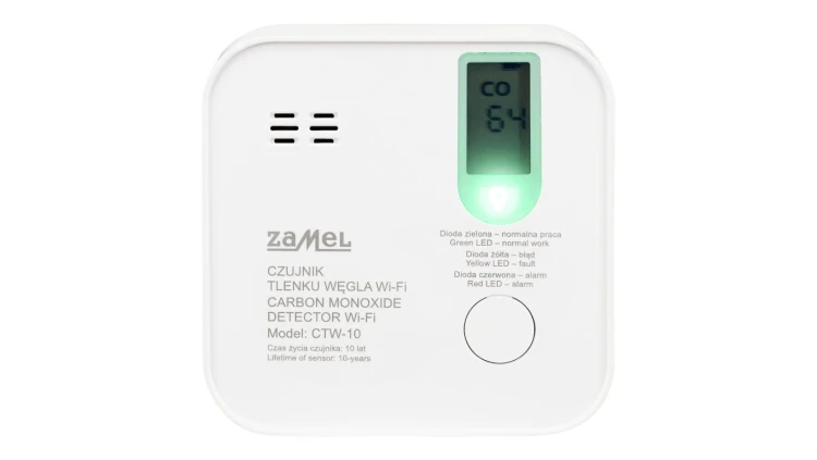 Czujnik tlenku węgla (czadu) bateryjny Wi-Fi TUYA CTW-10 GAR10000082