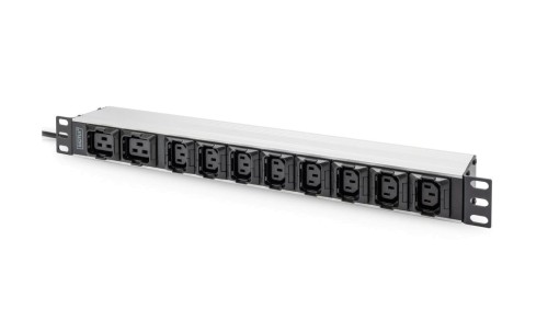 Listwa zasilająca 1U Aluminum PDU, rackmountable, 8 x C13, 2 x C1916A, 230VAC, 50/60Hz, IEC C20 plug DN-95427