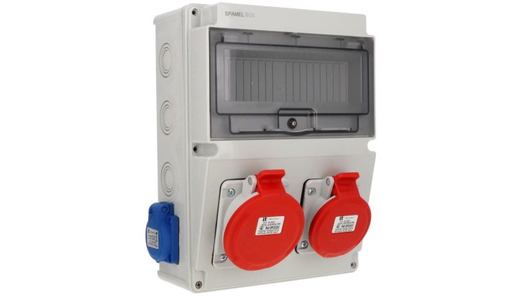Rozdzielnica 5x32A 5x16A 2x3x16A INA=32A IP54 SB-103505-S0060-54