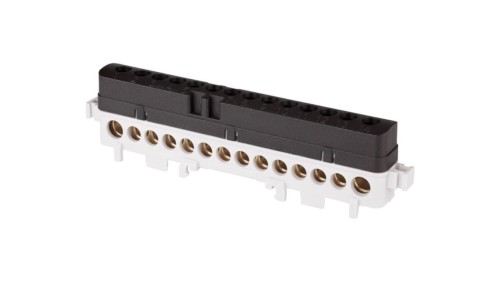 Listwa przyłączeniowa izolowana LPI-14s 14-otworów 101A IP20 czarna A18-1038