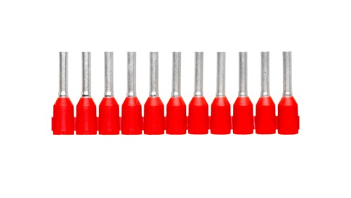 Tulejka kablowa izolacyjna 1mm2AI 1,0-8 RD-S tulejki o długości 8mm, kolor czerwony 1212523 /1000szt./