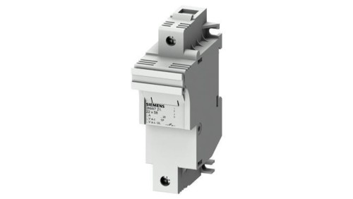 Podstawa bezpiecznikowa do wkładek cylindrycznych 22x58mm 100A 1-bieg. Na szynę DIN 3NW7211