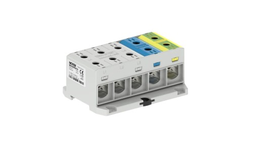 Złączka OTL95-5x kolor szary, niebieski, żółto-zielony 5x1x Al/Cu 6-95mm² 1000V AC / 1500V DC Zacisk uniwersalny MAA5095A10