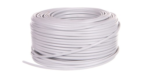 Przewód płaski H03VVH2-F (OMYp) 2x0,5 biały /100m/