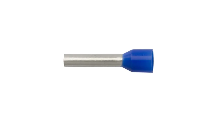 Końcówka tulejkowa izolowana TI 2,5mm2/12mm niebieska cynowana TI2,5L12 /100szt./