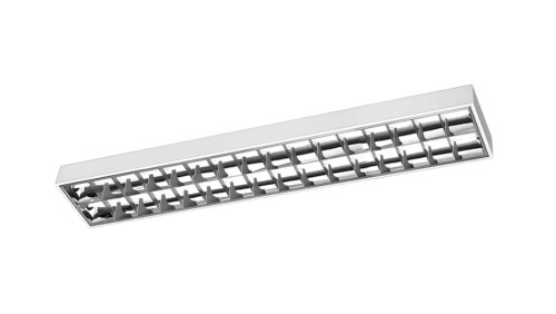 Oprawa nasufitowa rastrowa RASTRO LED 2x120 T8 LED-J, G13 IP20 biała 1220x300x70 GT-LE120JN-01
