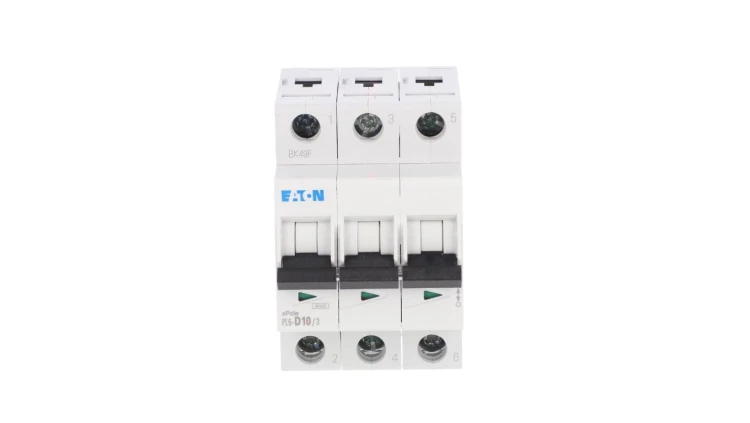 Wyłącznik nadprądowy 3P D 10A 6kA AC PL6-D10/3 286611