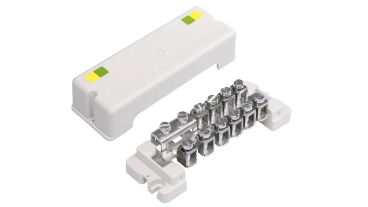 Szyna wyrównawcza do wyrównania potencjału 10x4-35mm2, 1x 30x4mm bednarka SWP-G1 A14-6108