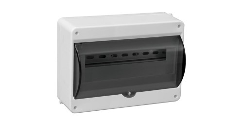 Rozdzielnica modułowa 1x12 natynkowa S-12 z szybką dymna IP30 (z N+PE) C.2073