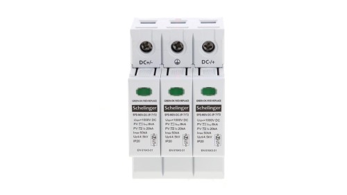 Ogranicznik przepięć 3P 8kA DC 1000V Typ T1+T2 SCHELINGER A53-SPD-MOV-DC-3P