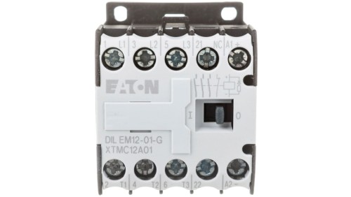 Stycznik mocy 12A 3P 24VDC 0Z 1R DILEM12-01-G(24VDC) 127137
